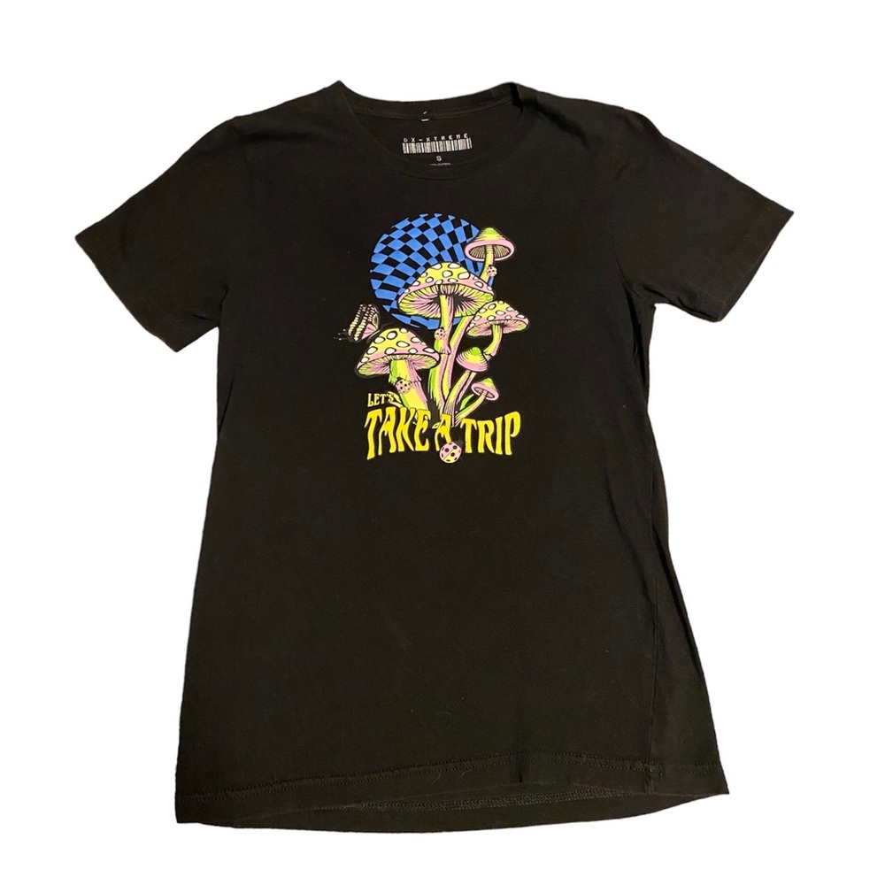 Mushroom Psychedelic Graphic T Size Small Excellent Condition Glows 100% Cotton